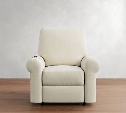 PB Comfort Modern Roll Arm Power Lift Recliner with Massage &amp; Heat