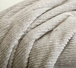 Ribbed Faux Fur Blanket