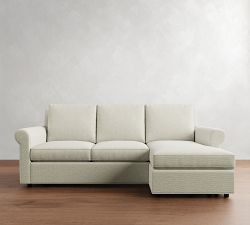 Sanford Roll Arm Reversible Chaise Sectional - Thumbnail 4