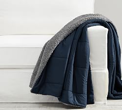 Sport Luxe Cozy Teddy Faux Fur Oversized Throw