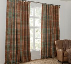Woodrow Plaid Curtain - Set of 2