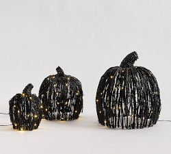 Stackable Glitter Pumpkins - Set of 3