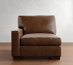Build Your Own Turner Square Arm Deep Seat Leather Sectional