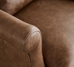 Champlain Roll Arm Leather Chair