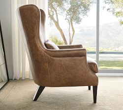 Champlain Roll Arm Leather Chair