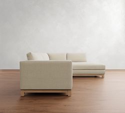 Jake Seadrift Wood Base Return Bumper Sectional (106")