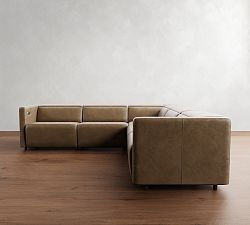 Tucker Leather Power Reclining L-Shaped Sectional (108")