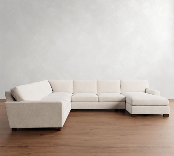 Turner Square Arm L-Shaped Chaise Sectional (140")
