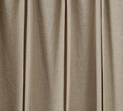 Open Box: Belgian Flax Linen Pinch Pleat Blackout Curtain