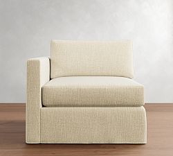 Build Your Own Carmel Slim Arm Slipcovered Sectional