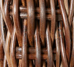 Hand-Braided Roseau Rattan Oval Mirror