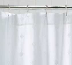 Linden Jacquard Cotton Shower Curtain