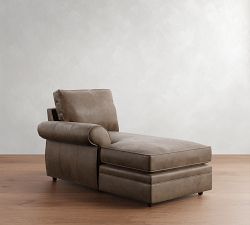 Build Your Own Pearce Roll Arm Leather Sectional