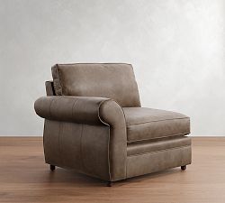 Build Your Own Pearce Roll Arm Leather Sectional