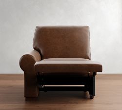 Build Your Own Turner Roll Arm Leather Power Reclining Sectional