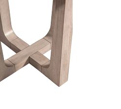 Jack Geometric Marble Accent Table (18")