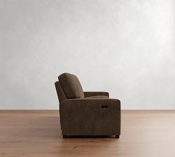 Turner Square Arm Leather Power Sofa (84")