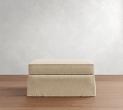 Buchanan Roll Arm Slipcovered Ottoman and a Half