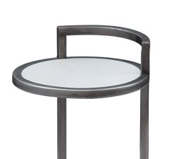 Callista Round Marble Cocktail Table (10")