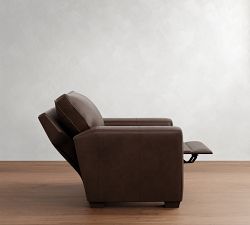 Pearce Square Arm Leather Recliner