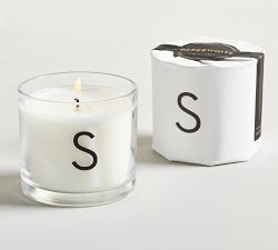 Modern Alphabet Votive Candle