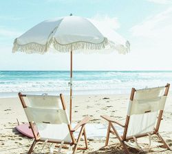 St. Tropez Premium Fringed Beach Umbrella