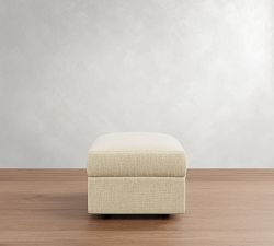 Carmel Slim Arm Sectional Storage Ottoman