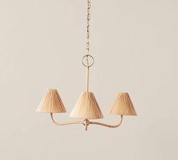 Dayna Round Rattan Chandelier (30" - 40")