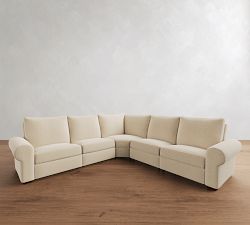 Big Sur Roll Arm Power Reclining L-Shaped Sectional (122")