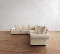 Big Sur Roll Arm Power Reclining L-Shaped Sectional (122")