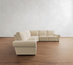 Big Sur Roll Arm Power Reclining L-Shaped Sectional (122")