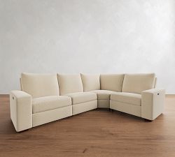 Big Sur Square Arm Reversible Power Reclining Sectional (121")
