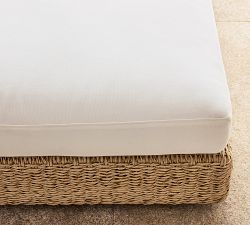 Kostas Wicker Outdoor Double Chaise with Wheels