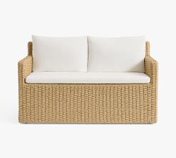 Kostas Wicker Outdoor Porch Bench (54")