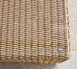 Kostas Wicker Rectangular Outdoor Coffee Table (50")