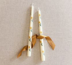 Pattern Taper Candles - Set of 2