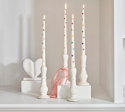 Pattern Taper Candles - Set of 2