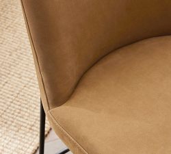Layton Leather Metal Stool