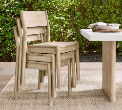 Cayman Eucalyptus Outdoor Stackable Dining Chair