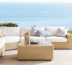 Kostas Wicker Square Outdoor Coffee Table