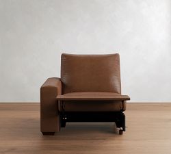 Build Your Own Big Sur Square Arm Leather Power Reclining Sectional