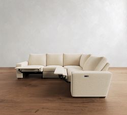 Big Sur Square Arm Reversible Power Reclining Sectional (121")