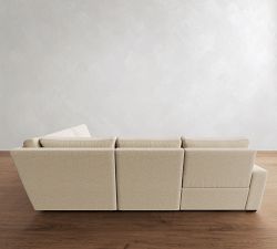 Big Sur Square Arm Reversible Power Reclining Sectional (121")