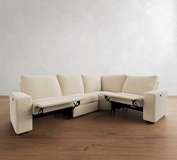 Big Sur Square Arm Reversible Power Reclining Sectional (121")