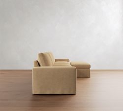 Sierra Slipcovered Modular Chaise Sectional (147")