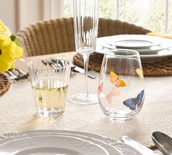 Butterfly Wine Glasses - Set of 4