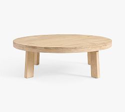 Open Box: Seaview Round Coffee Table (48") - Coastal Haze