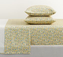 Open Box: Ditsy Floral Percale Sheet Set, Queen - Yellow