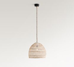 Flora Rattan Pendant (19"-23")