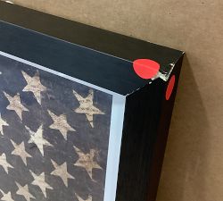 Open Box: American Flag Framed Print (44"W x 27"H)